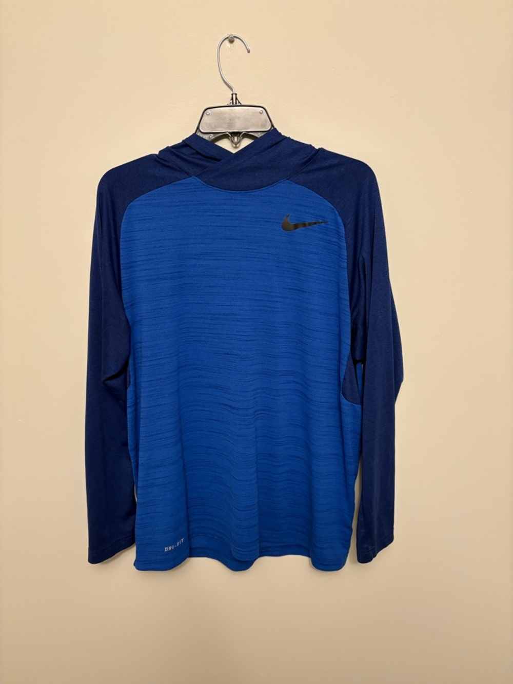 Nike Men's Dri-Fit Touch Hoodie Shirt Top Choice Royal Blue Size Large